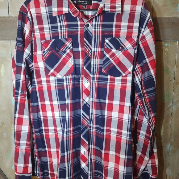 American Eagle Outfitters Other - American Eagle Outfitters Red and Blue Plaid Shirt